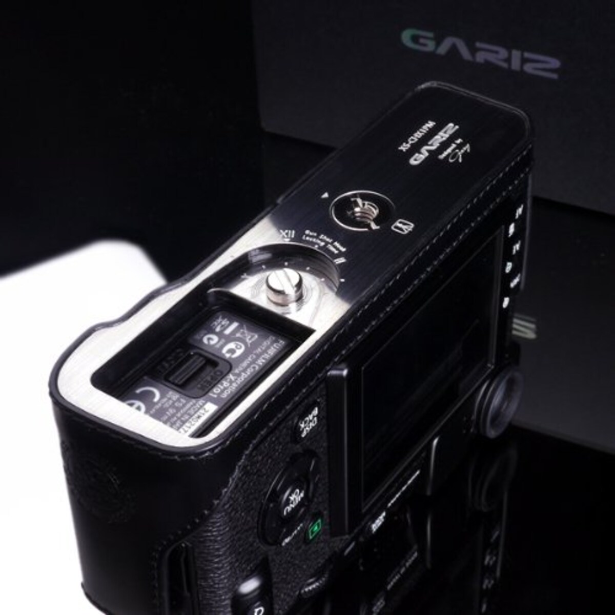  GARIZ FUJIFILM X-Pro1用 本革カメラケース XS-CHXP1BK ブラック画像7 