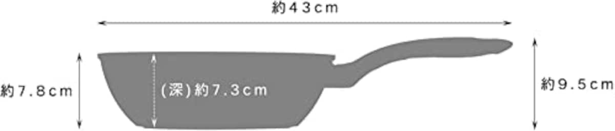  タフコ 深型フライパン 24cm 軽量ダイヤモンドWマーブルキャスト タフクック IH 深型フライパン F-7221画像2 