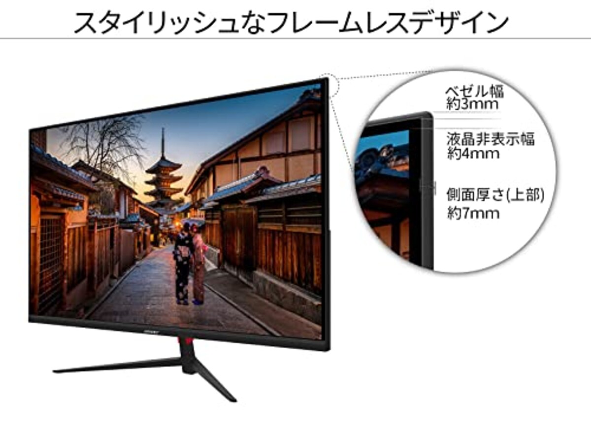  JAPANNEXT 27インチ USB-C給電（65W）対応フルHD液晶モニター JN-V27FLFHD-C65W HDMI USB-C(65W)画像5 