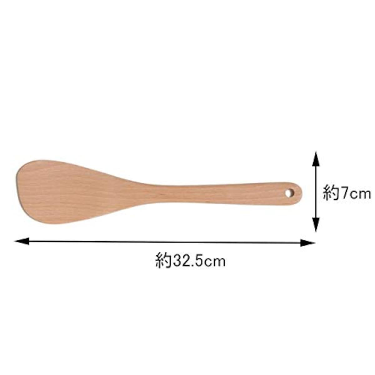  スワンソン商事 木製 フライパンターナー 5900 (ブナ材) 台湾 BHL2501 ナチュラル 長さ32.5×幅7×高さ0.8cm画像2 