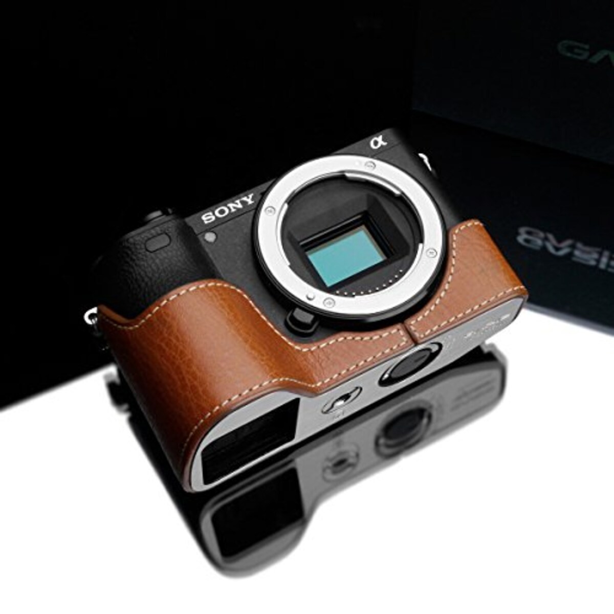  GARIZ SONY α6500用 本革カメラケース XS-CHA6500CM キャメル画像6 