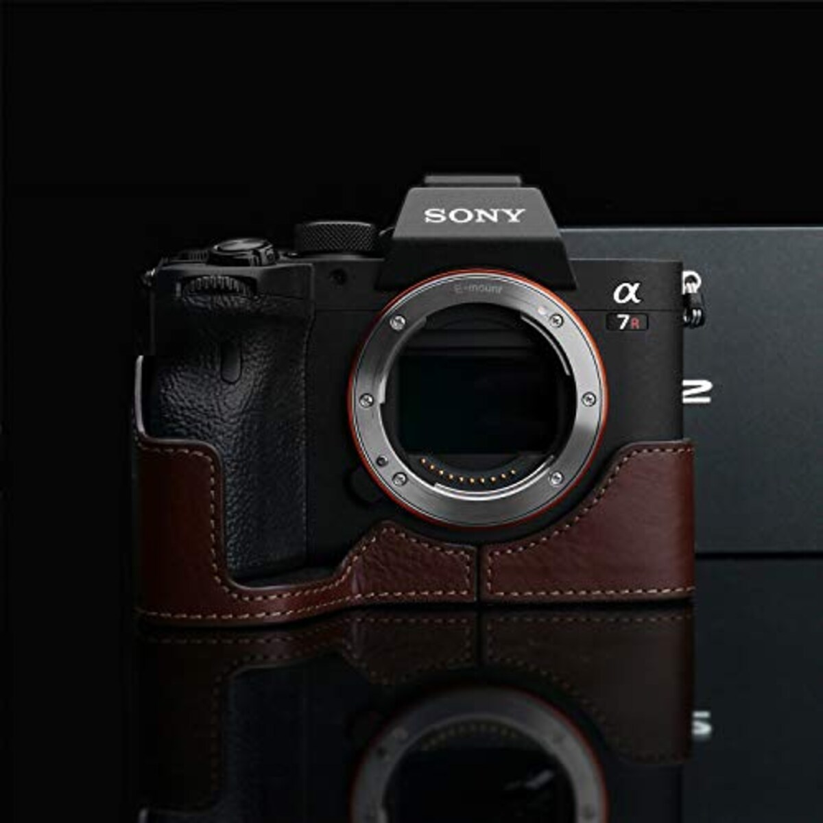  GARIZ SONY α7R IV 用 本革カメラケース XS-CHA7RM4BR ブラウン画像3 