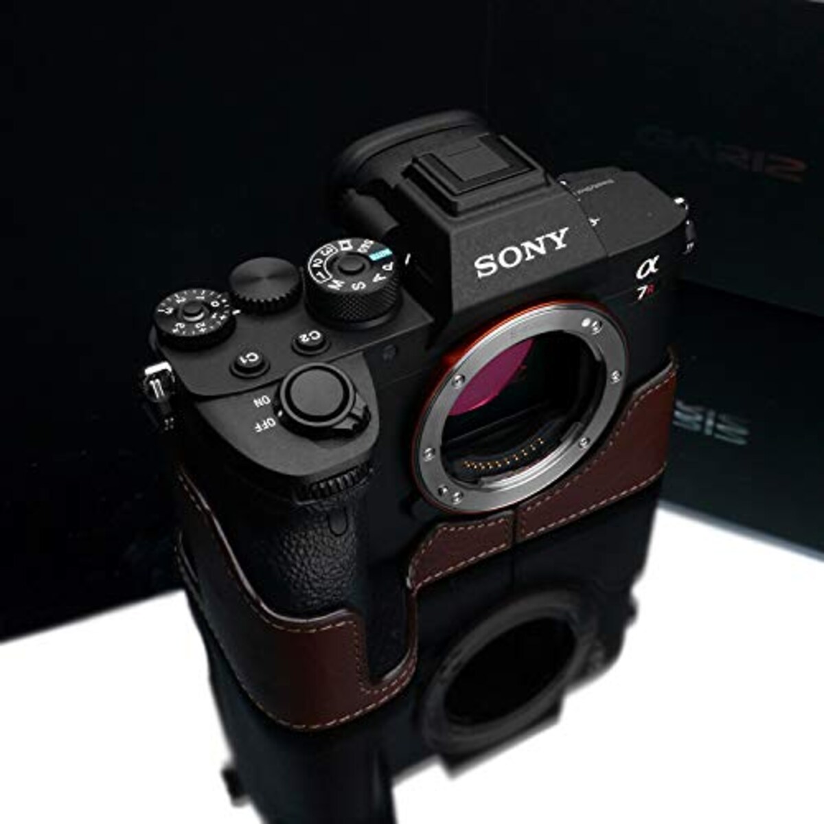  GARIZ SONY α7R IV 用 本革カメラケース XS-CHA7RM4BR ブラウン画像4 