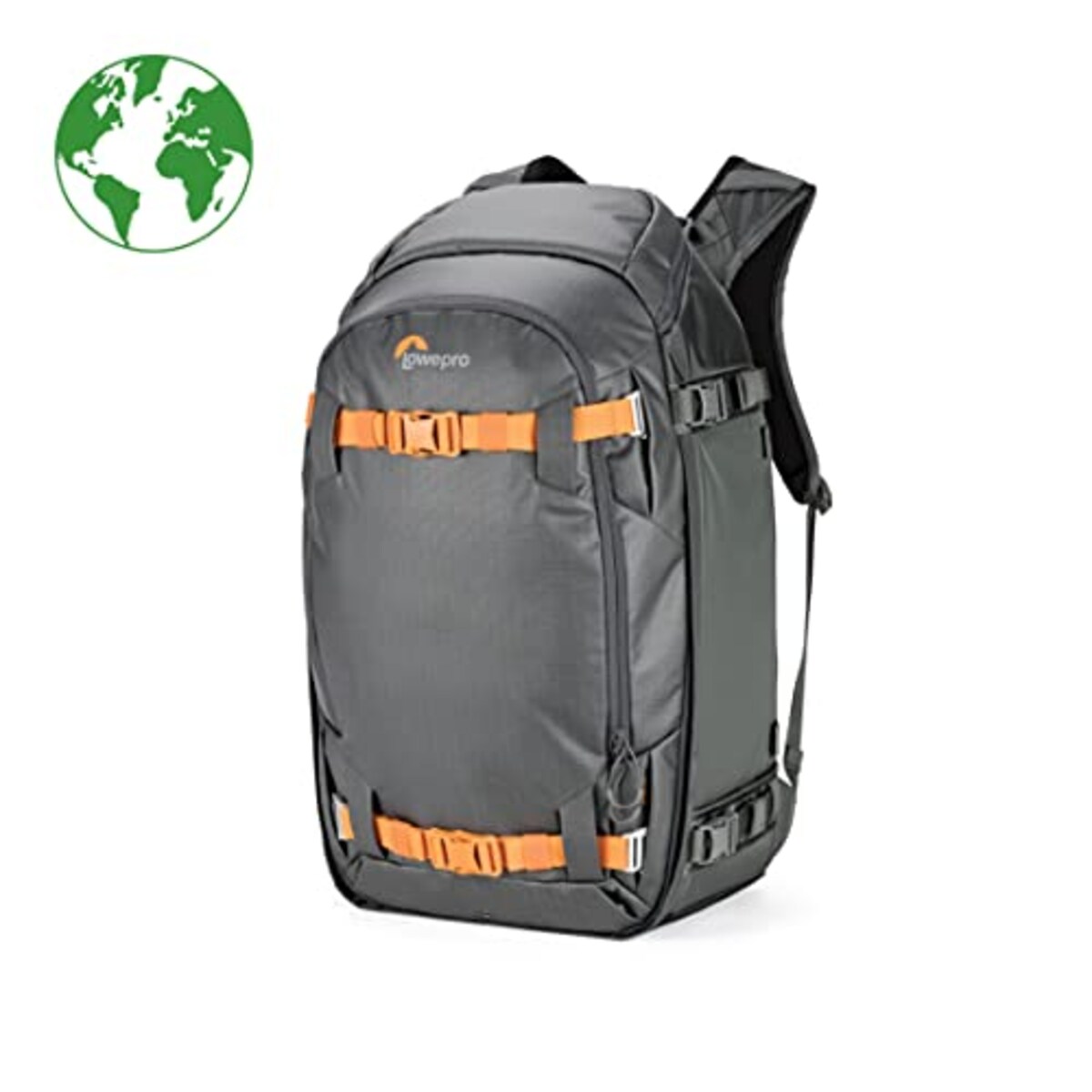  ロープロ(Lowepro) カメラリュック ウィスラー BP450AW II バックパック GRL サステナブル素材採用グリーンラインシリーズ スキー スノーボード取付可 三脚取付可 撥水加工 レインカバー付属 15インチPC収納可 26.0L LP37227-GRL画像3 