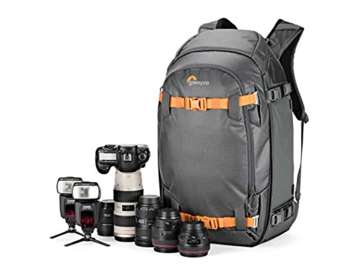  ロープロ(Lowepro) カメラリュック ウィスラー BP450AW II バックパック GRL サステナブル素材採用グリーンラインシリーズ スキー スノーボード取付可 三脚取付可 撥水加工 レインカバー付属 15インチPC収納可 26.0L LP37227-GRL画像9 