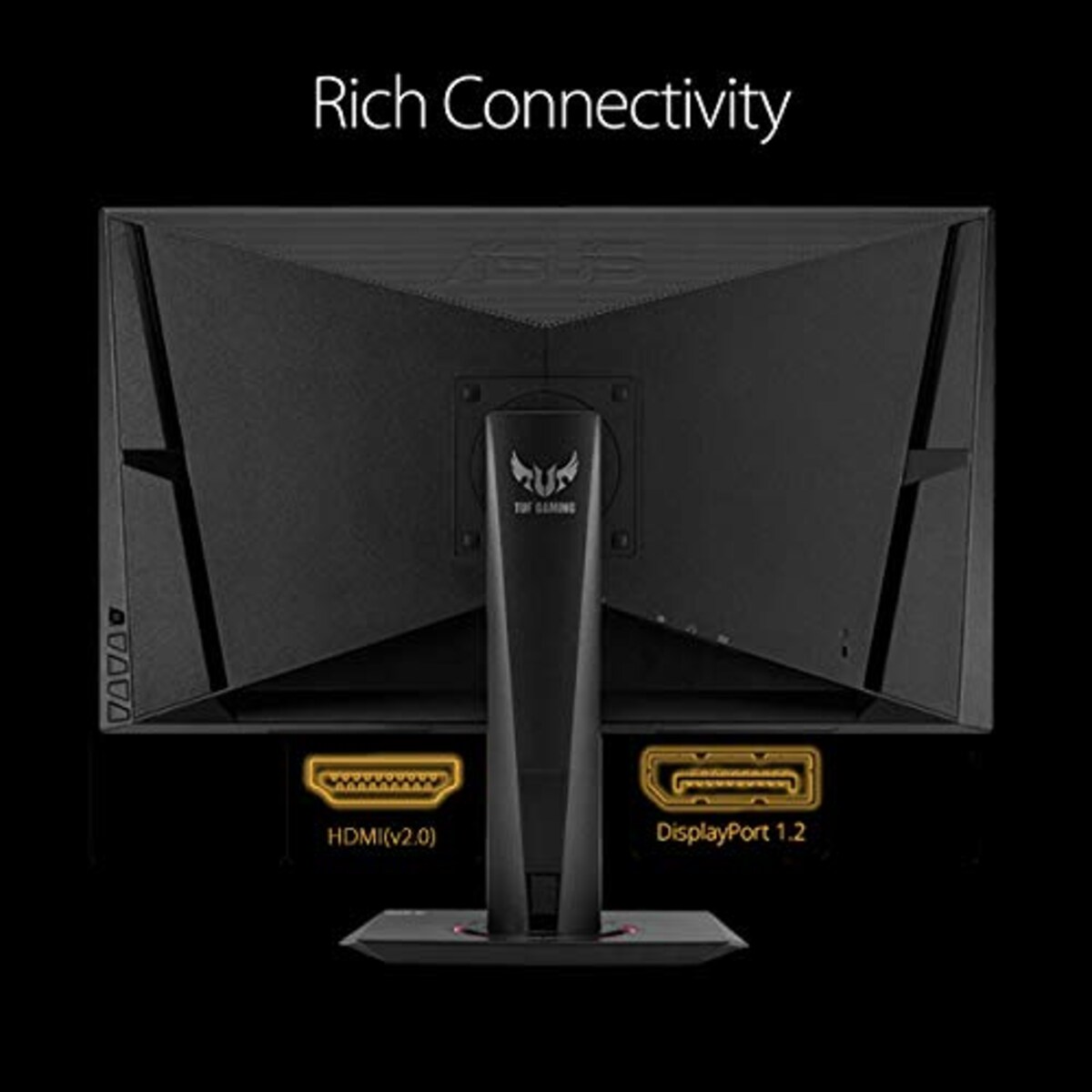  【スターテックモニターアームセット】ASUS TUF Gaming ゲーミングモニター VG27AQ 27インチ WQHD HDR IPS 165Hz 1ms HDMI×2 ポートDP G-SYNC Compatible ELMB画像6 