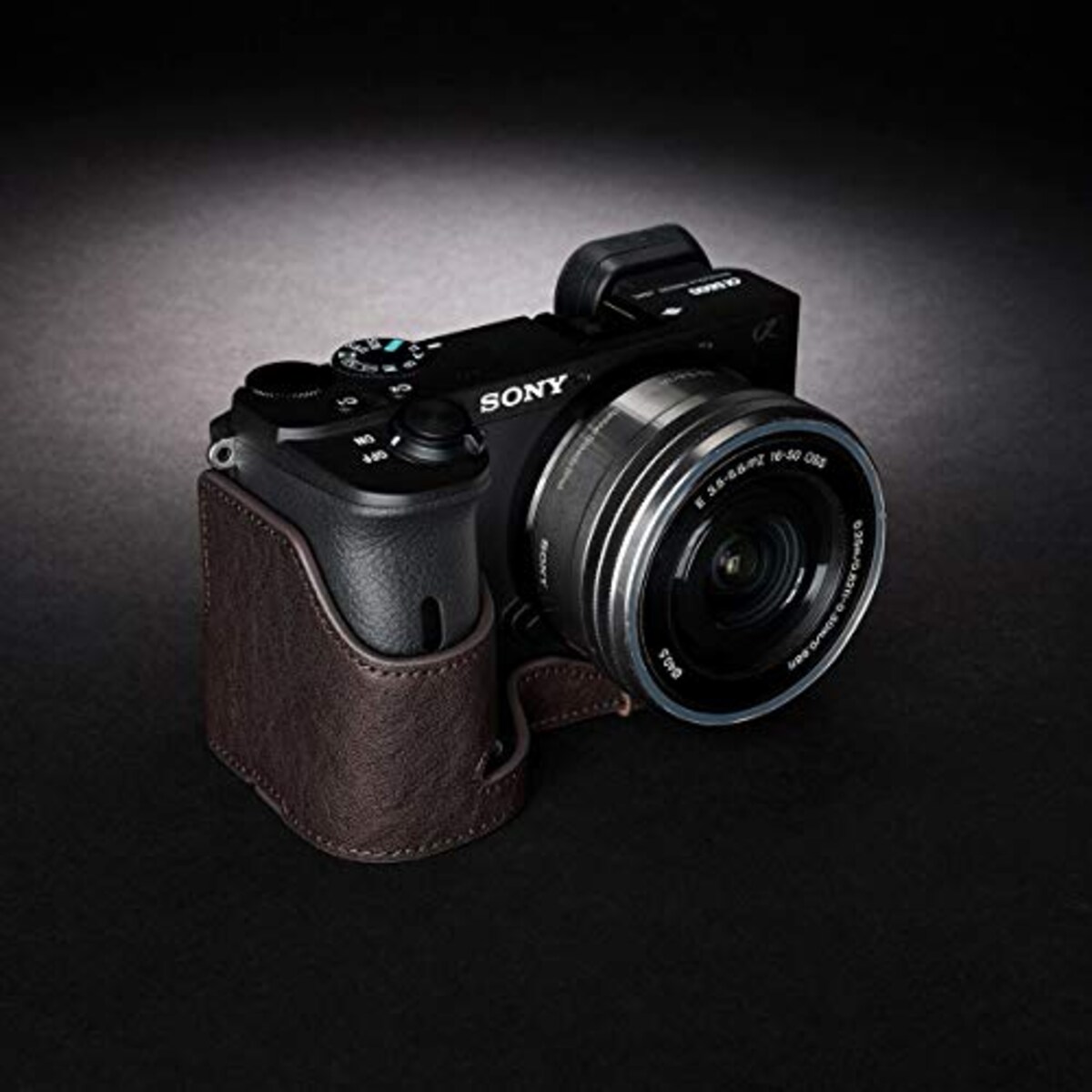  TP Original SONY α6600 用 ボディーハーフケース ダークブラウン TB06A6600-CO画像4 