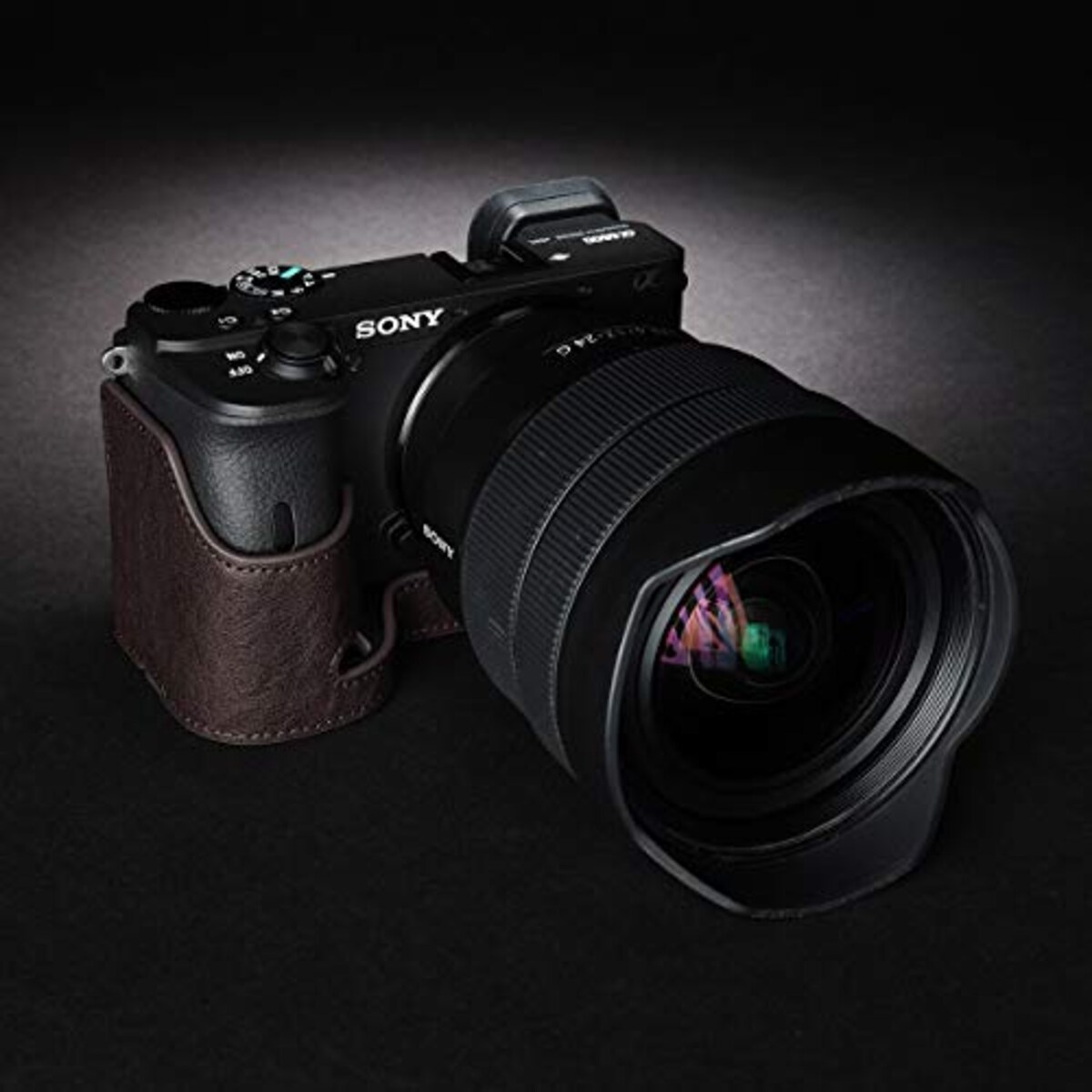  TP Original SONY α6600 用 ボディーハーフケース ダークブラウン TB06A6600-CO画像5 