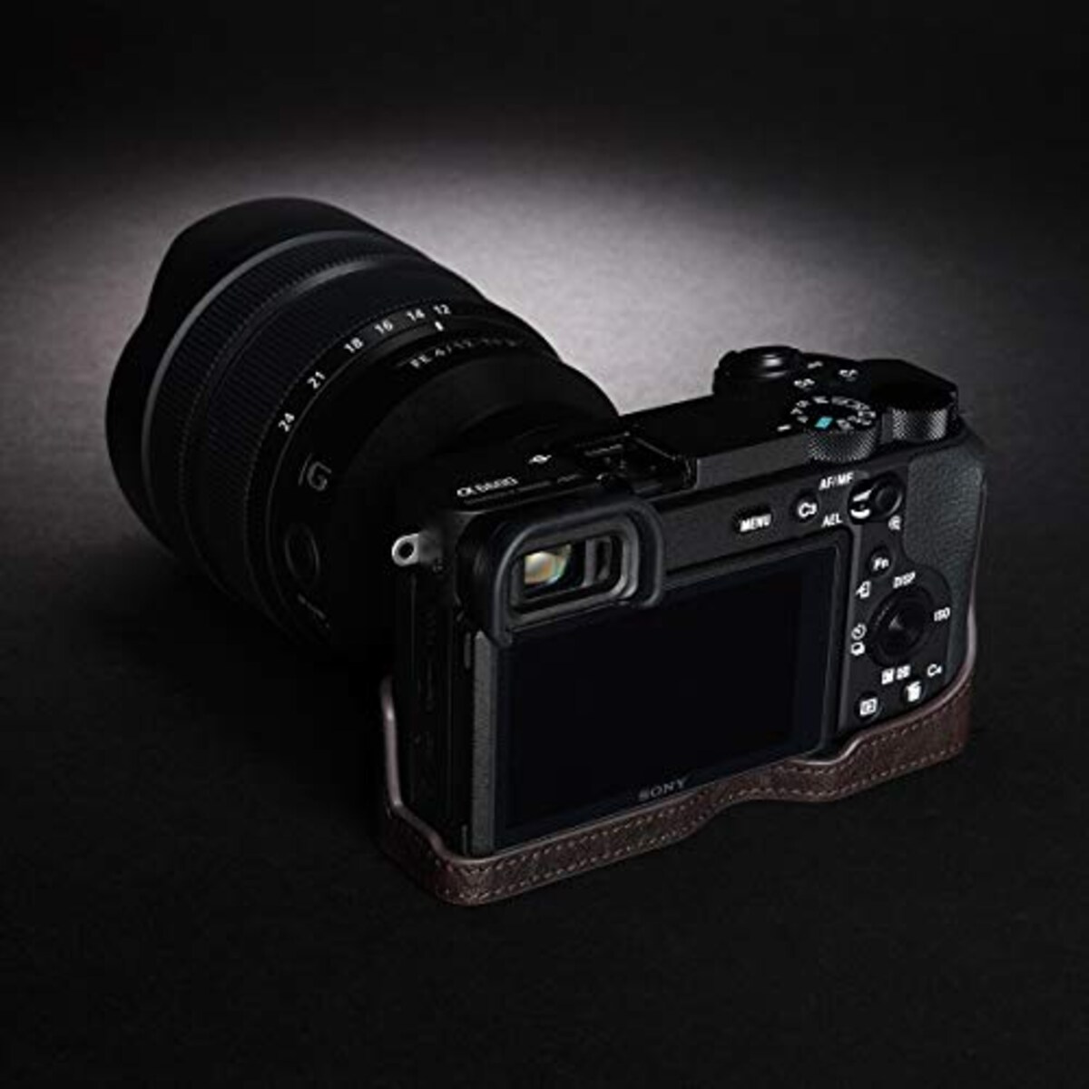  TP Original SONY α6600 用 ボディーハーフケース ダークブラウン TB06A6600-CO画像6 