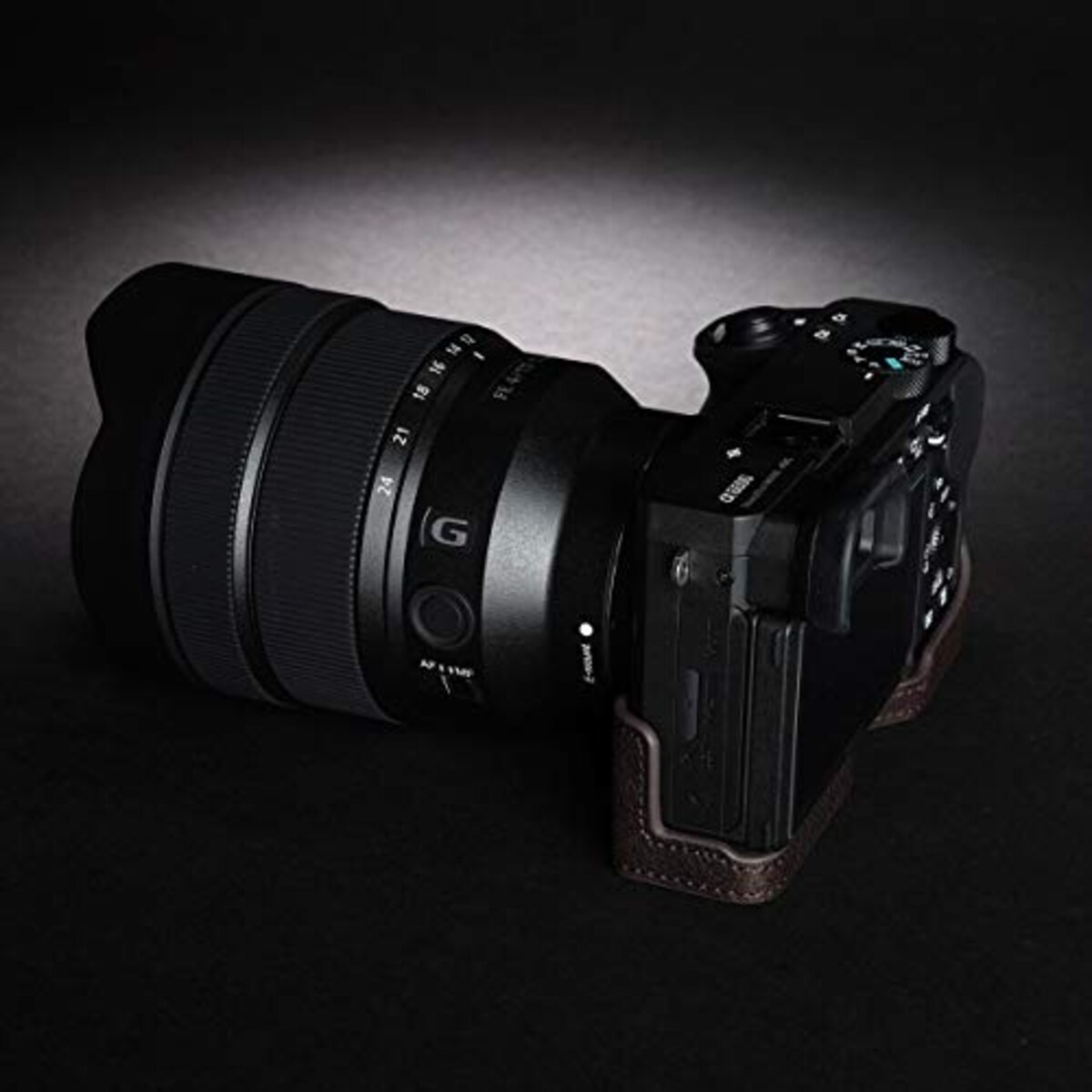  TP Original SONY α6600 用 ボディーハーフケース ダークブラウン TB06A6600-CO画像9 