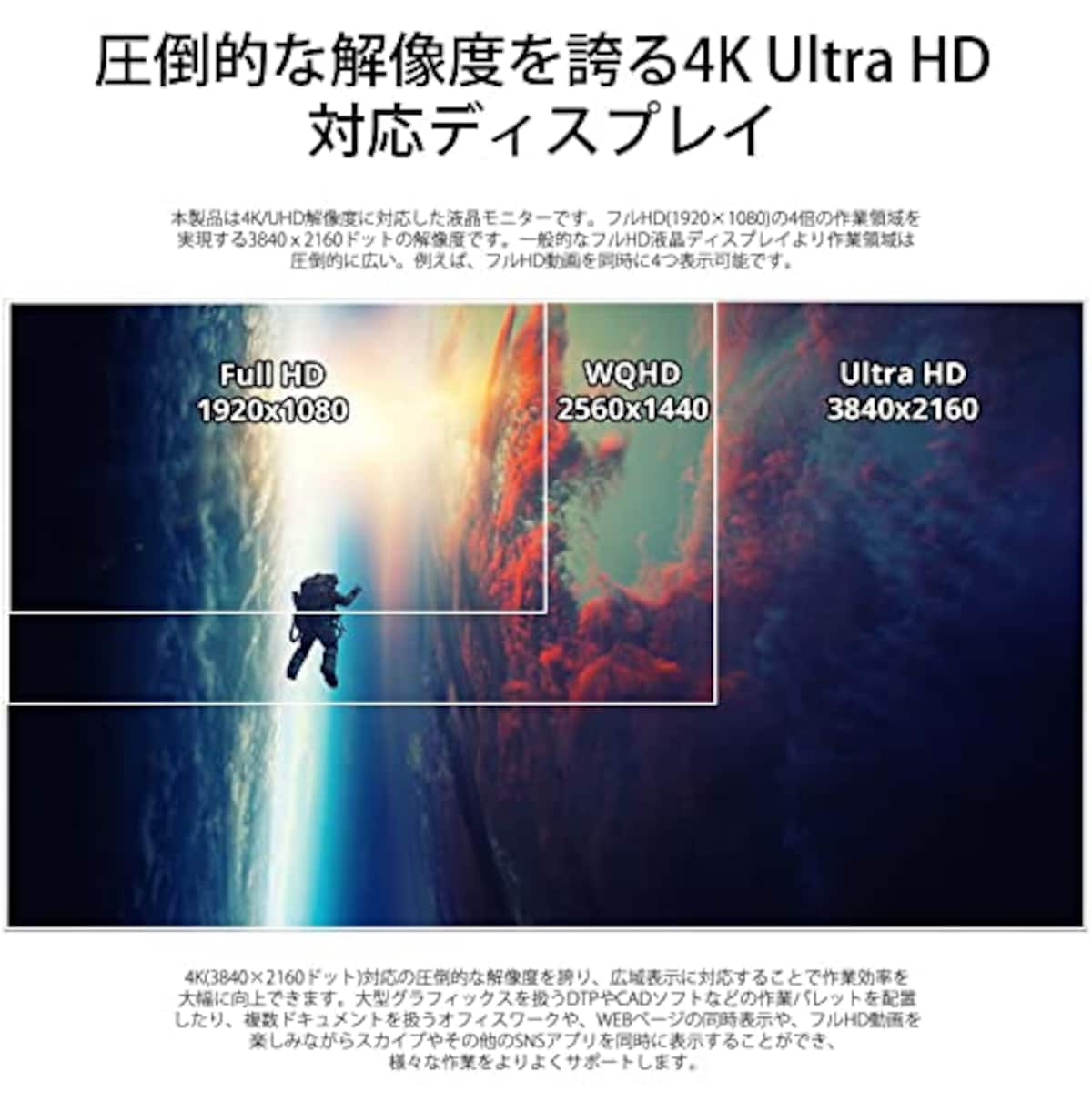  【Amazon.co.jp限定】JAPANNEXT 28インチゲーミングモニター JN-280IPS144UHDR HDMI2.1対応 4K(3840 x 2160) 144Hz 液晶モニター HDMI DP画像2 