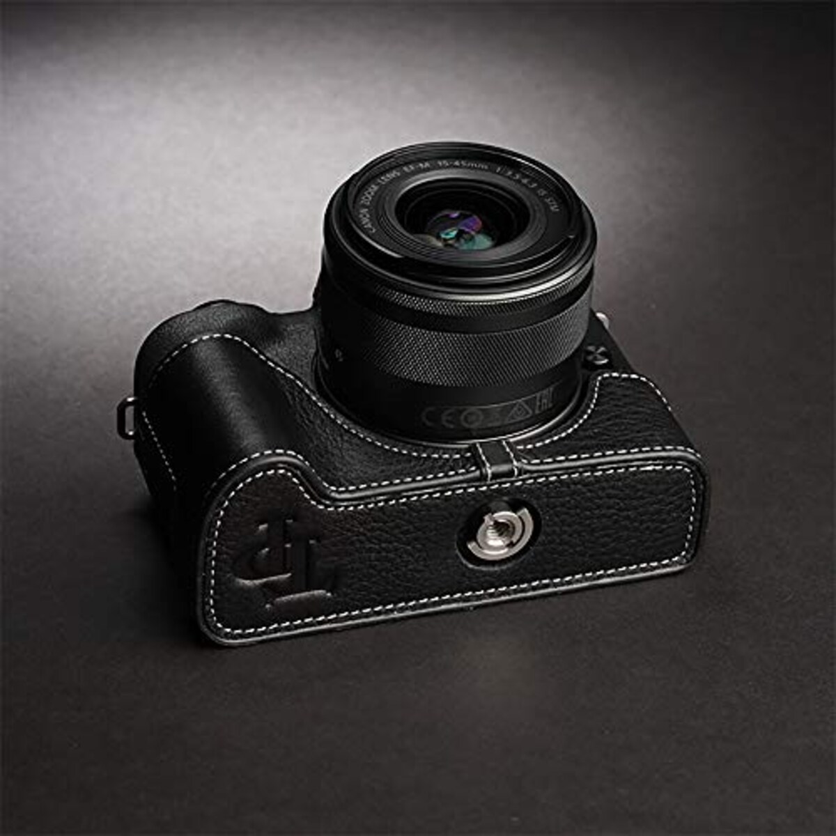  TP Original Canon EOS Kiss M 用 ボディーハーフケース ブラック画像3 