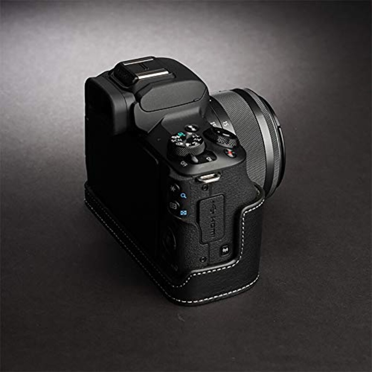  TP Original Canon EOS Kiss M 用 ボディーハーフケース ブラック画像4 