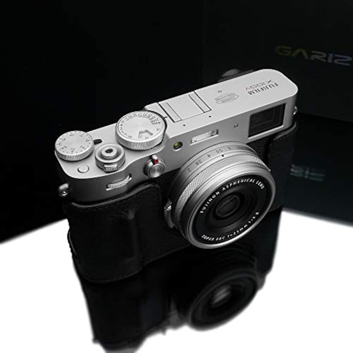  GARIZ FUJIFILM X100V用 本革カメラケース HG-X100VBK ブラック画像3 