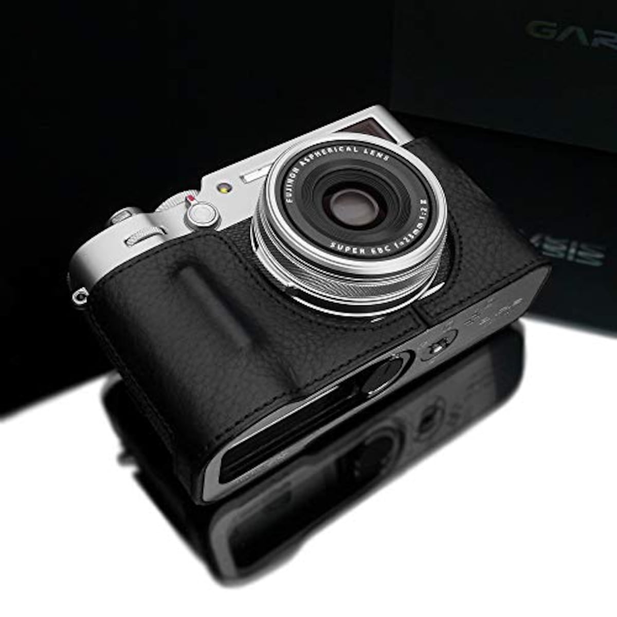  GARIZ FUJIFILM X100V用 本革カメラケース HG-X100VBK ブラック画像5 