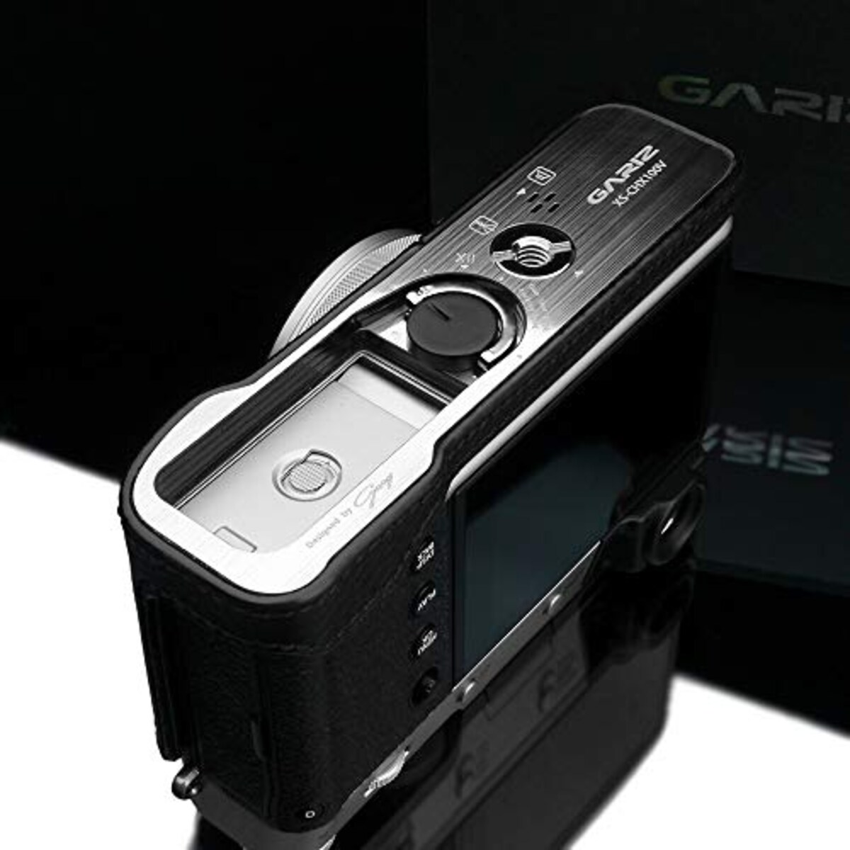 GARIZ FUJIFILM X100V用 本革カメラケース HG-X100VBK ブラック画像10 