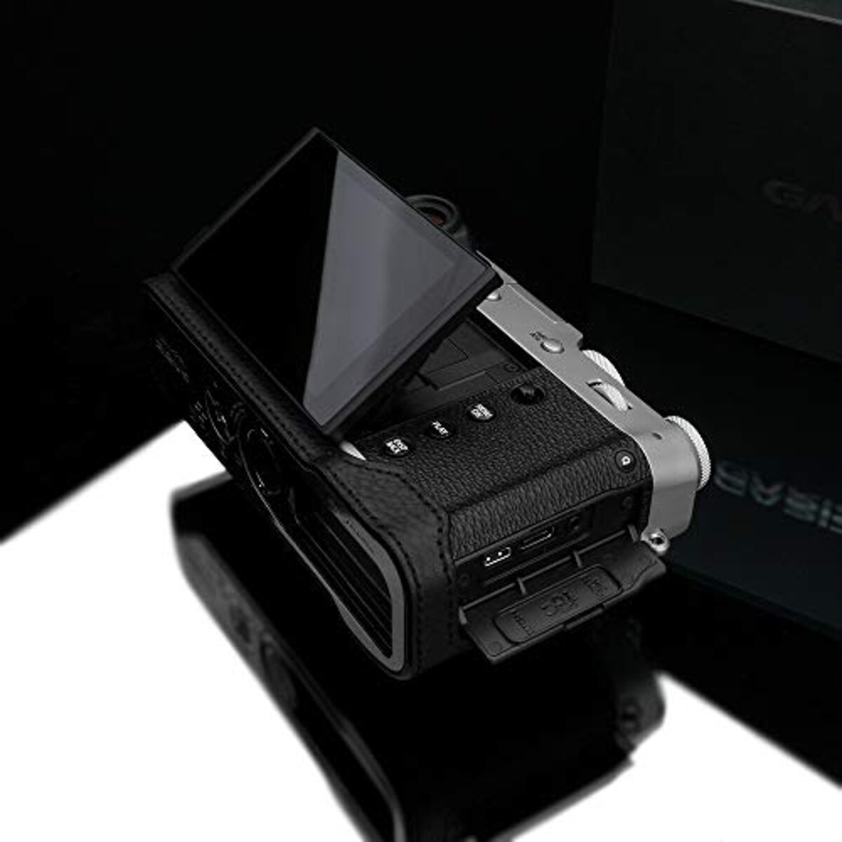  GARIZ FUJIFILM X100V用 本革カメラケース HG-X100VBK ブラック画像13 