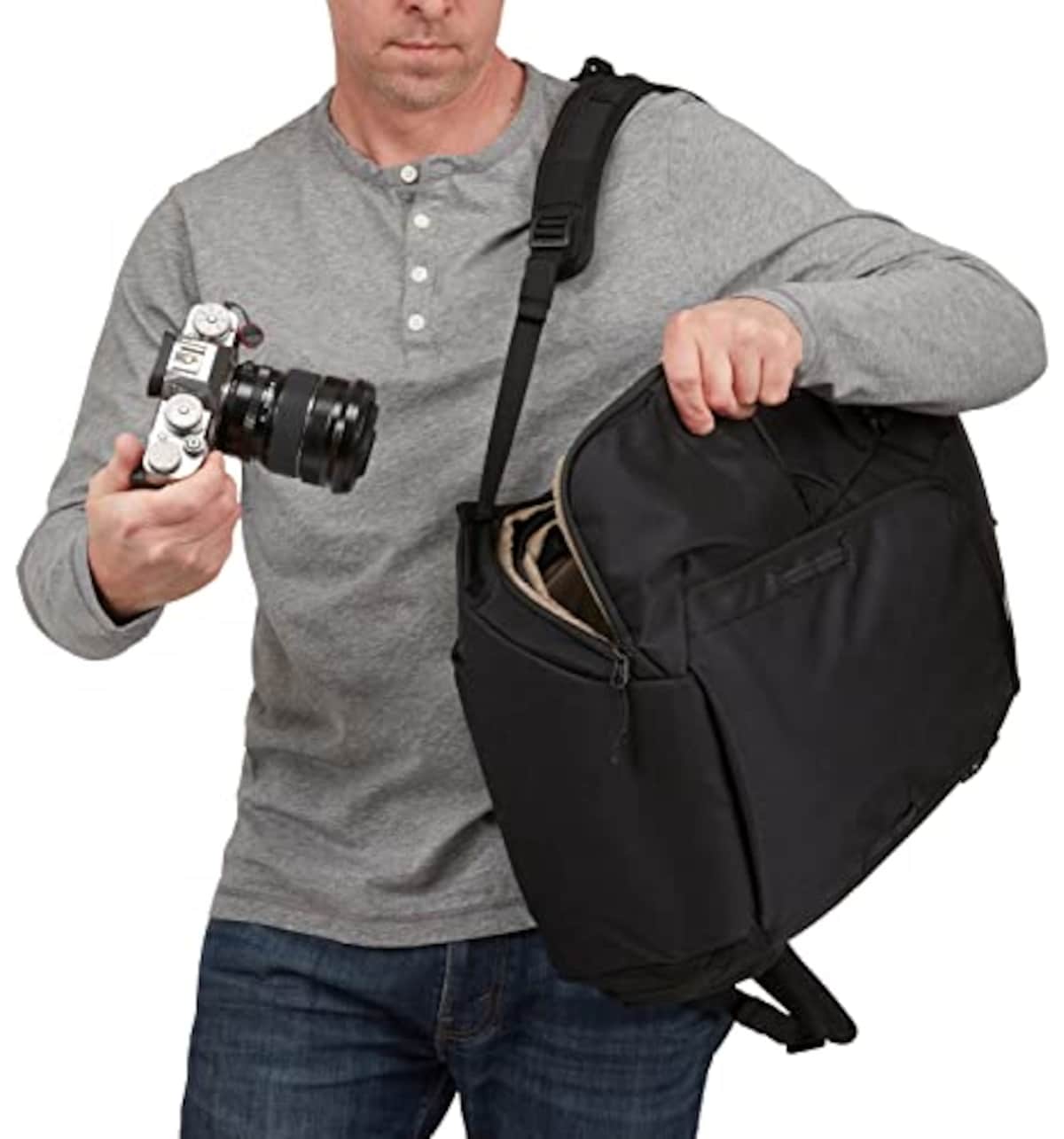  [スーリー] カメラ用バッグパック Covert Camera Backpack Black 容量:24L 3203906画像12 