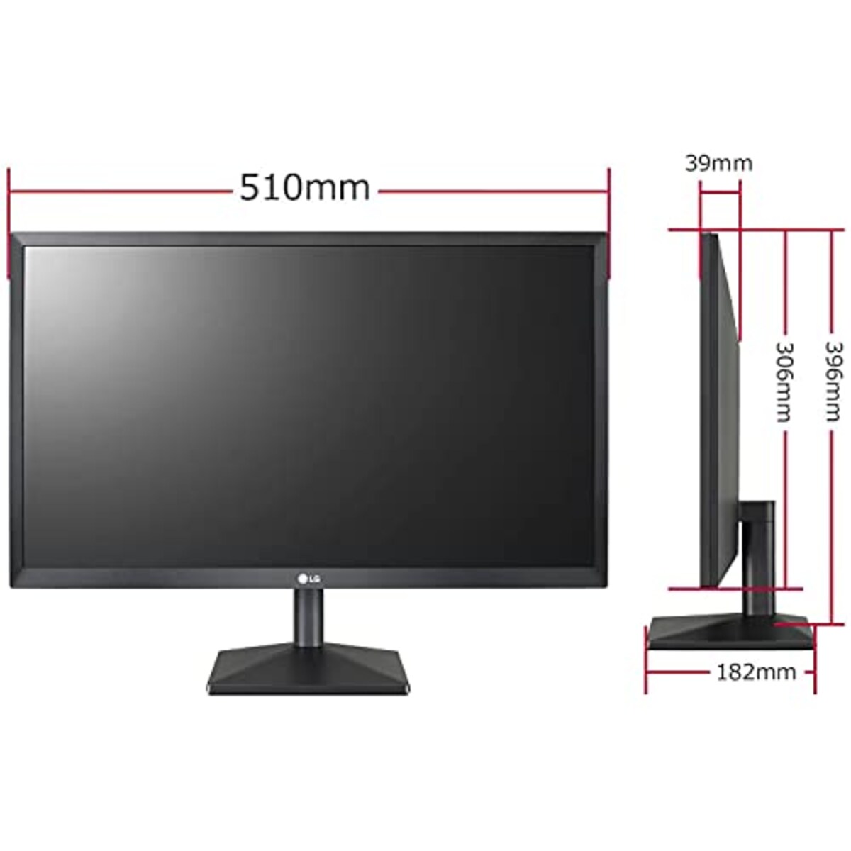  LG モニター ディスプレイ 22MN430M-BAJP 21.5インチ/フルHD/IPS 非光沢/HDMI×2、D-Sub/FreeSync/ブルーライト低減、フリッカーセーフ/3年安心・無輝点保証画像7 