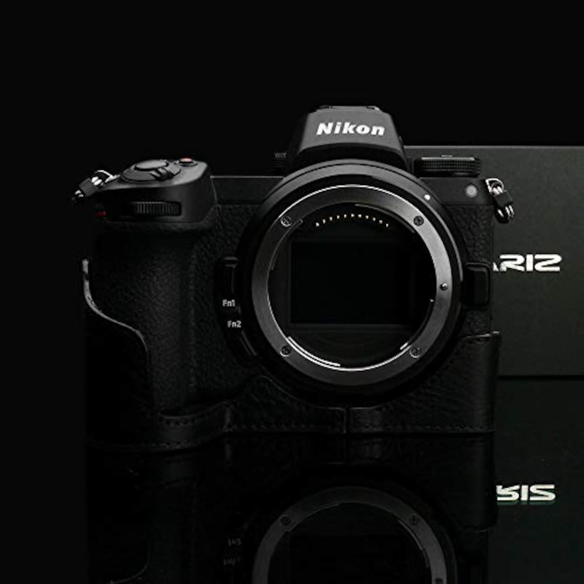  GARIZ Nikon Z6/Z7 用 本革カメラケース XS-CHZ6/7BK ブラック画像3 