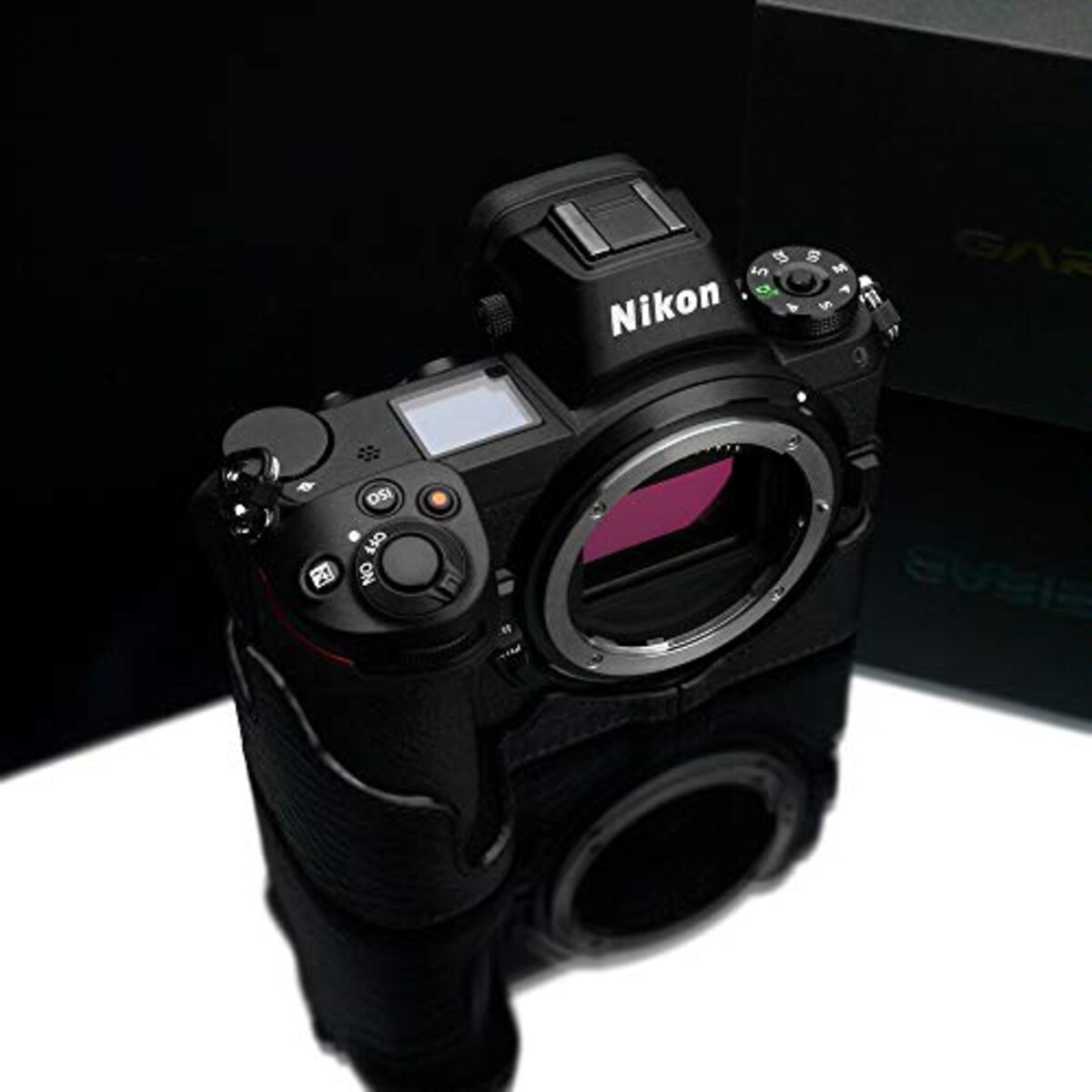  GARIZ Nikon Z6/Z7 用 本革カメラケース XS-CHZ6/7BK ブラック画像4 