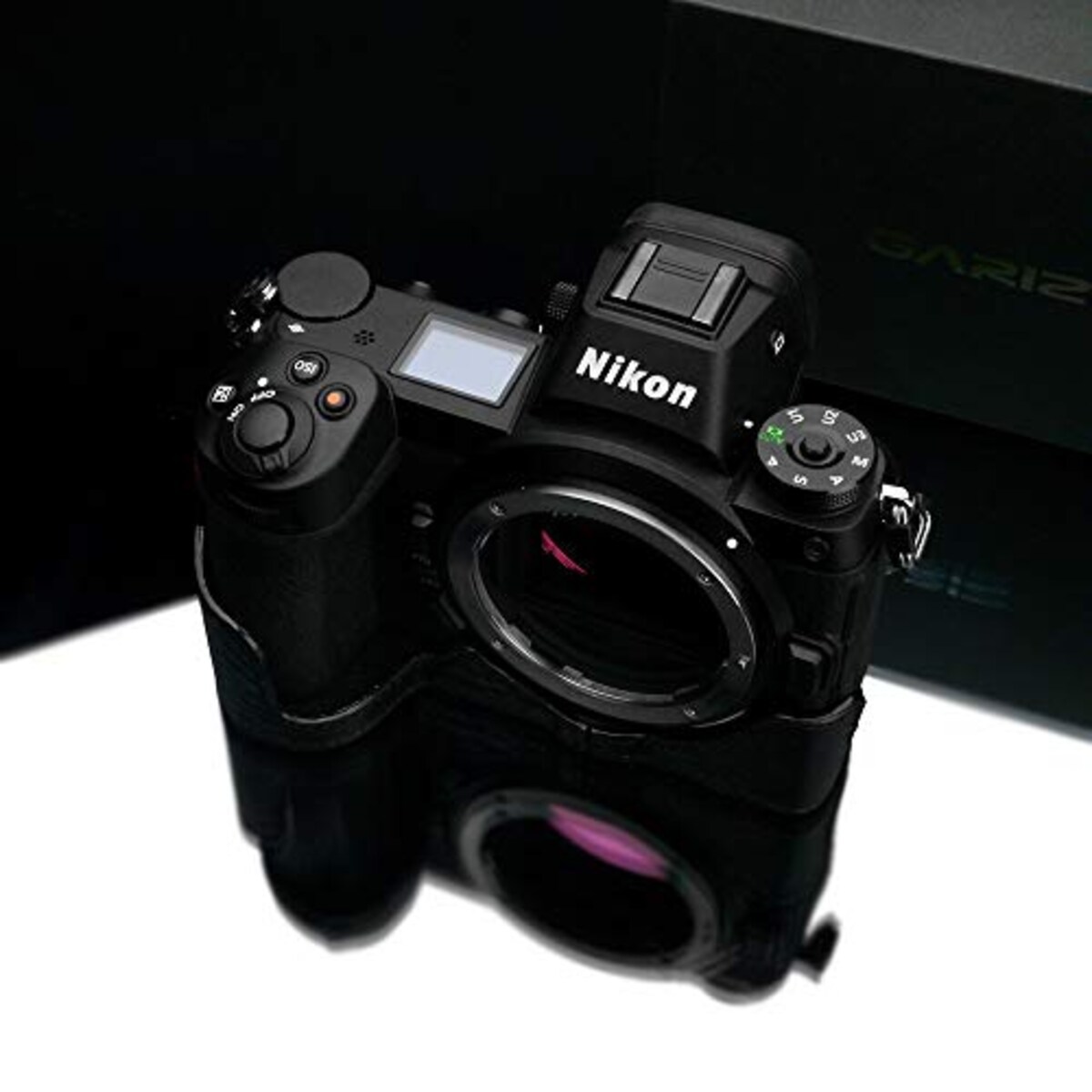  GARIZ Nikon Z6/Z7 用 本革カメラケース XS-CHZ6/7BK ブラック画像5 