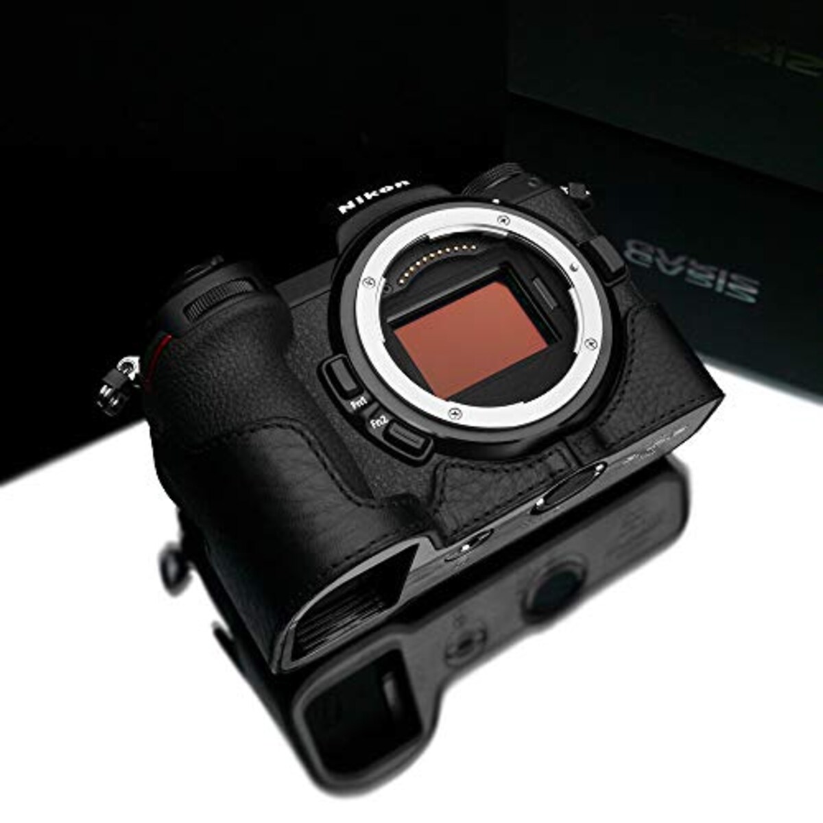  GARIZ Nikon Z6/Z7 用 本革カメラケース XS-CHZ6/7BK ブラック画像6 