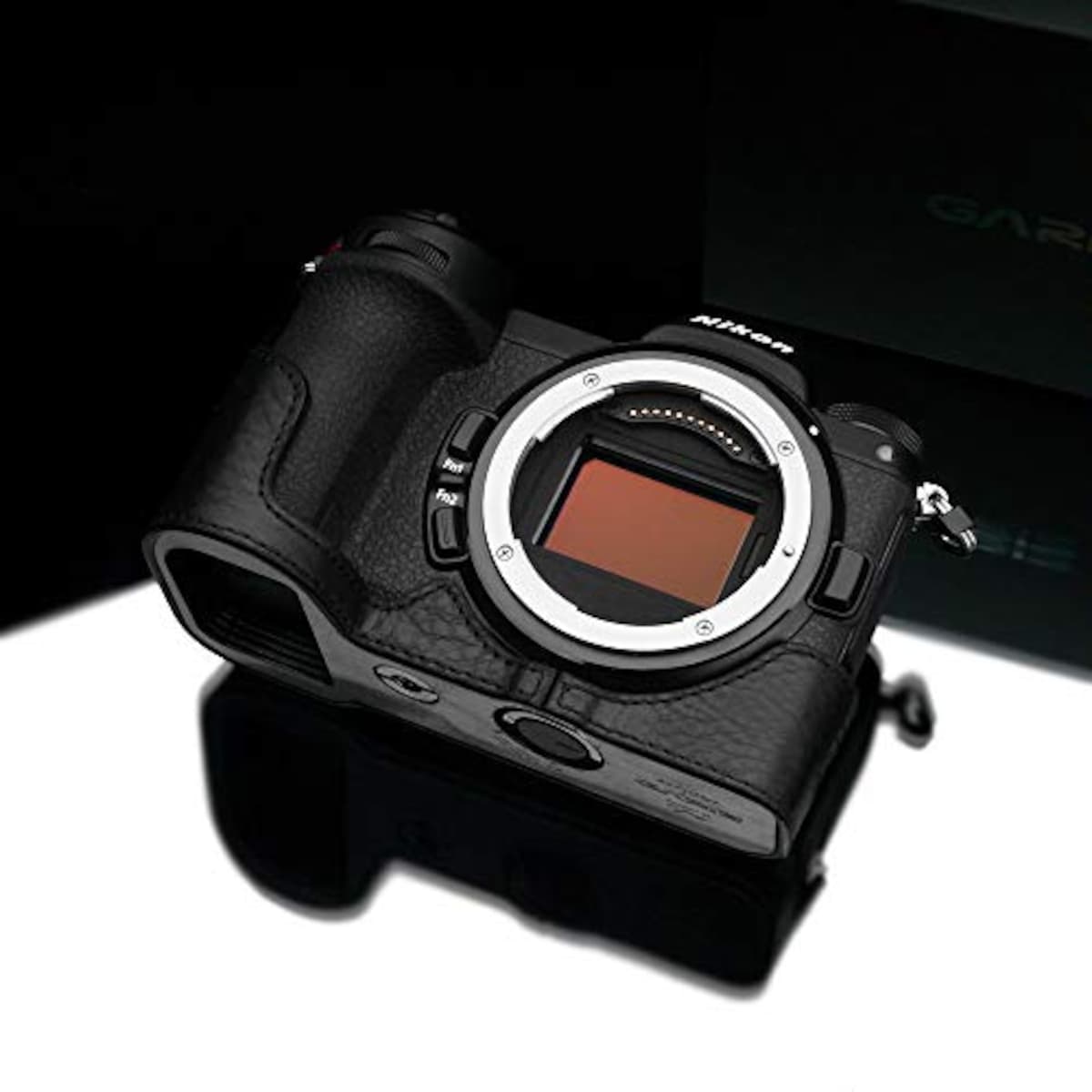  GARIZ Nikon Z6/Z7 用 本革カメラケース XS-CHZ6/7BK ブラック画像7 