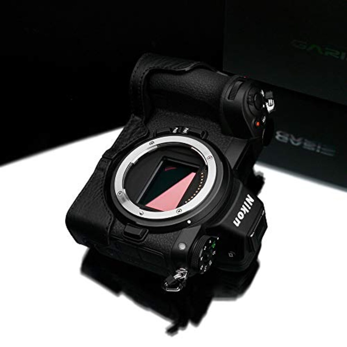  GARIZ Nikon Z6/Z7 用 本革カメラケース XS-CHZ6/7BK ブラック画像8 
