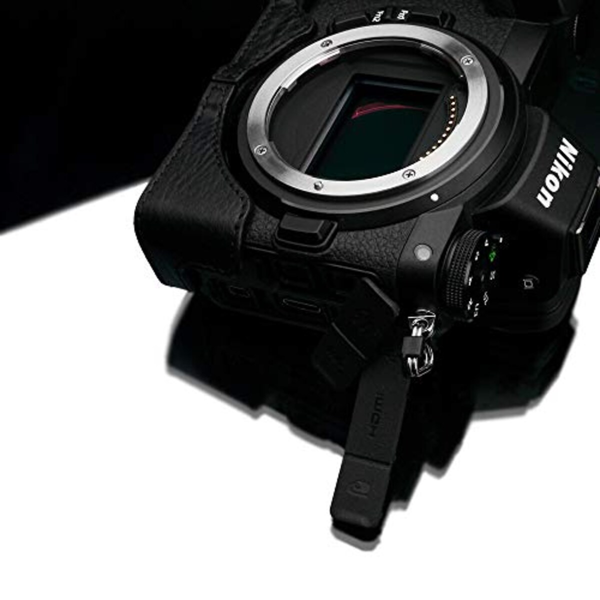  GARIZ Nikon Z6/Z7 用 本革カメラケース XS-CHZ6/7BK ブラック画像9 