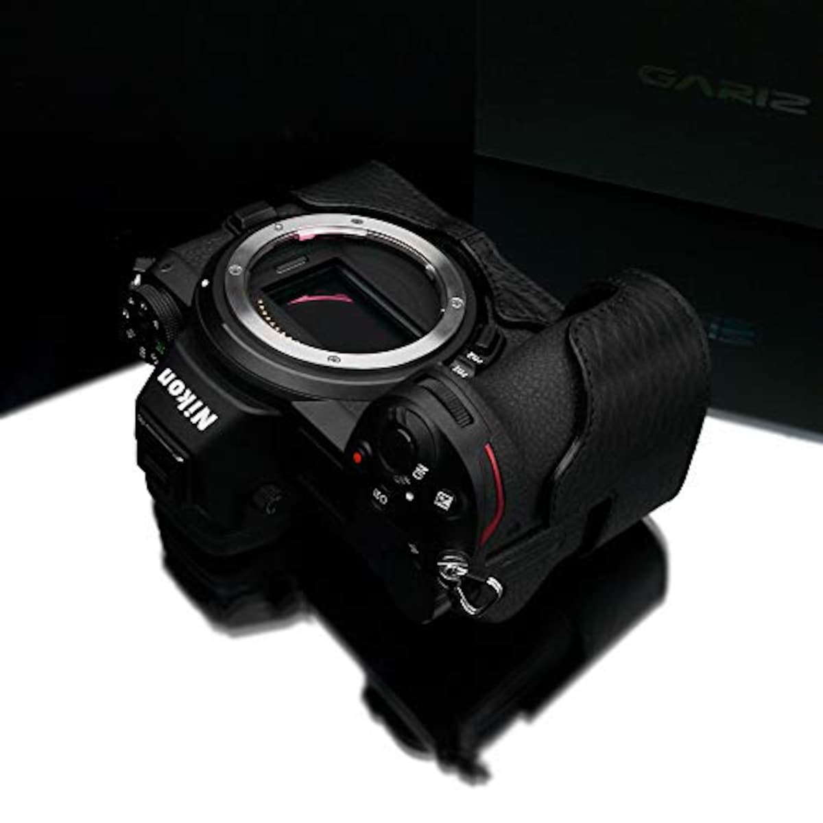 GARIZ Nikon Z6/Z7 用 本革カメラケース XS-CHZ6/7BK ブラック画像10 