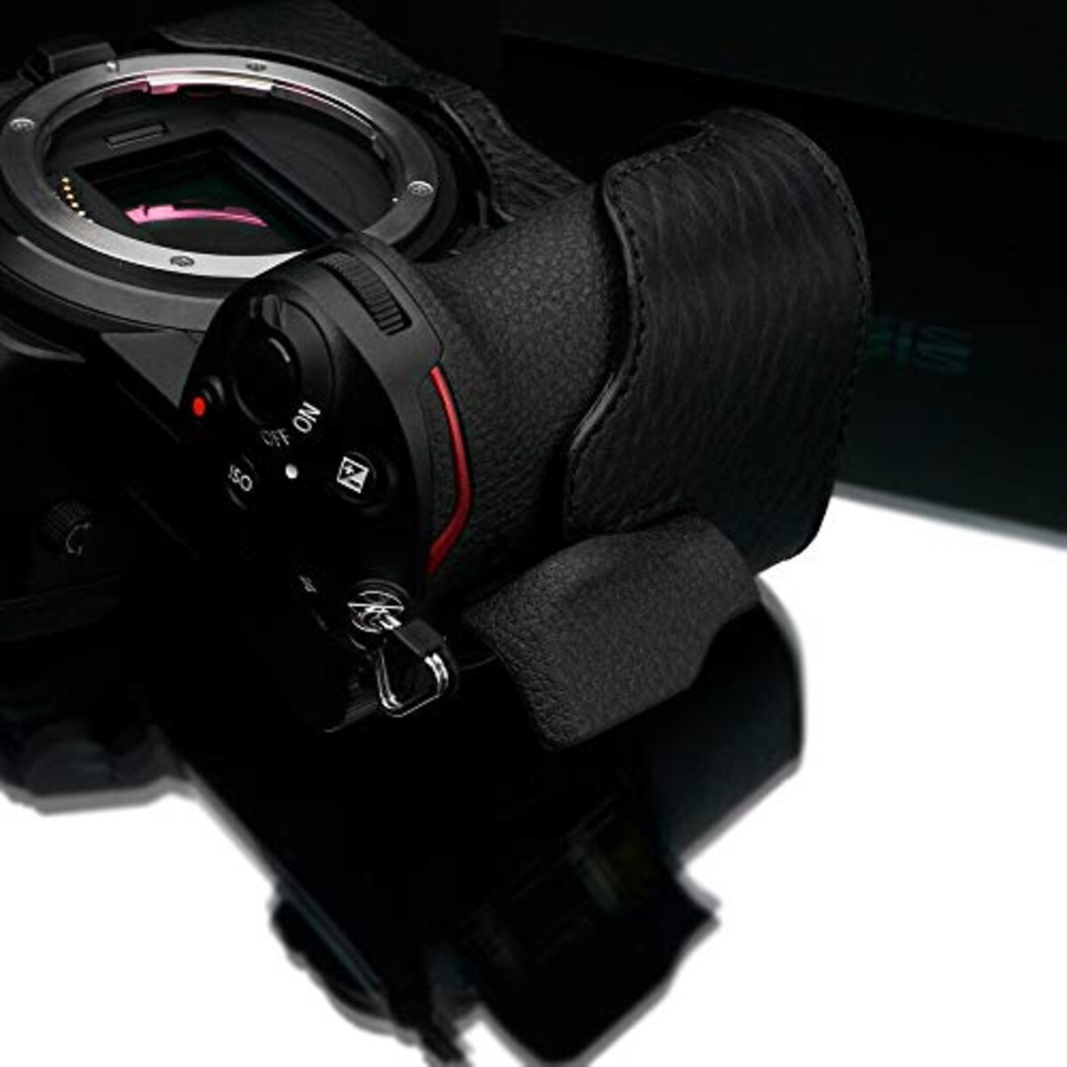  GARIZ Nikon Z6/Z7 用 本革カメラケース XS-CHZ6/7BK ブラック画像11 