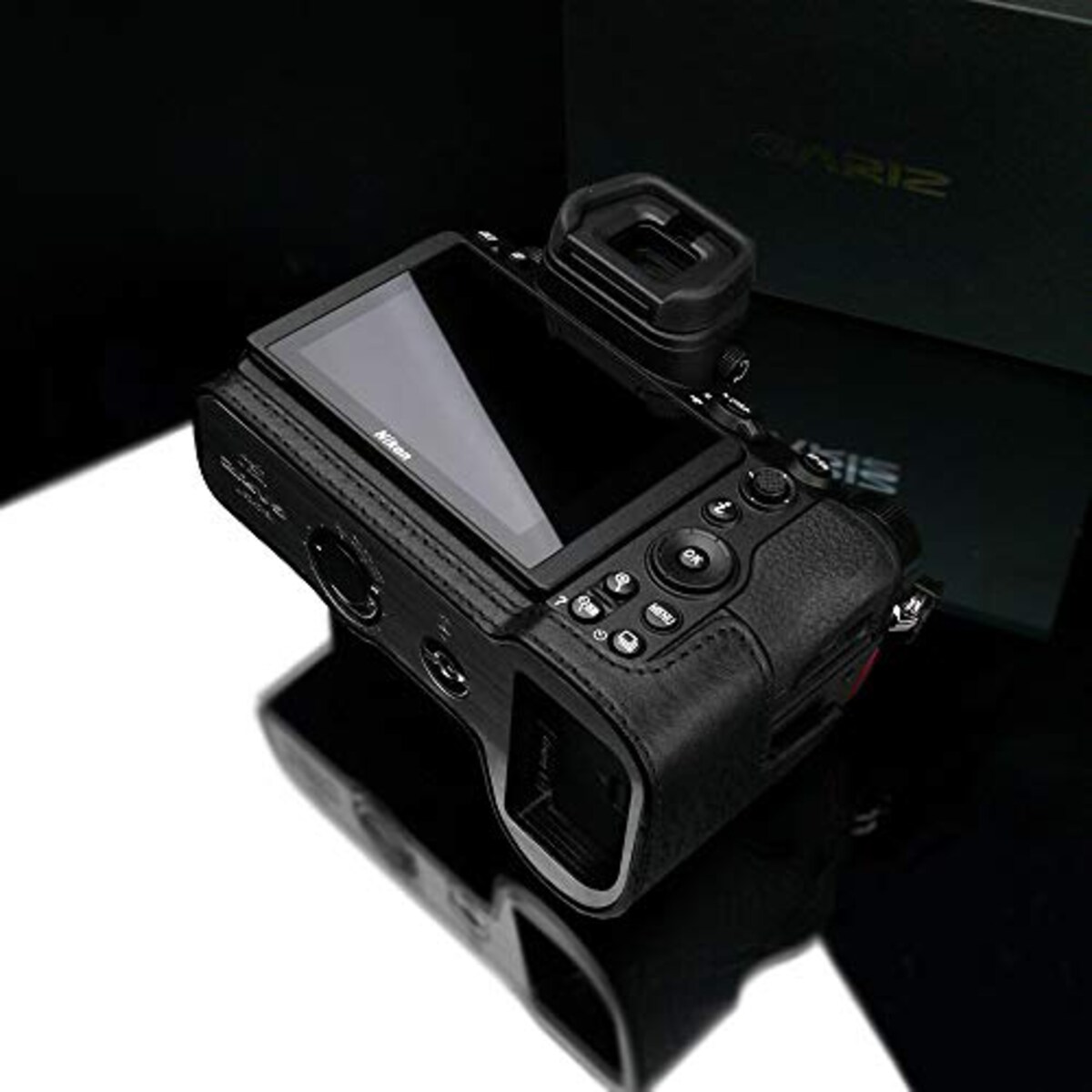  GARIZ Nikon Z6/Z7 用 本革カメラケース XS-CHZ6/7BK ブラック画像13 