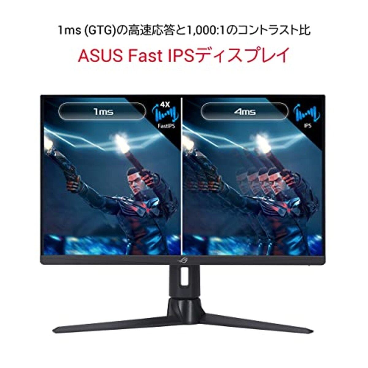  ASUS ゲーミングモニター ROG Strix XG276Q 170Hz/27インチ/IPS/フルHD/1ms/G-SYNC Compatible/DisplayHDR400/国内正規品画像3 