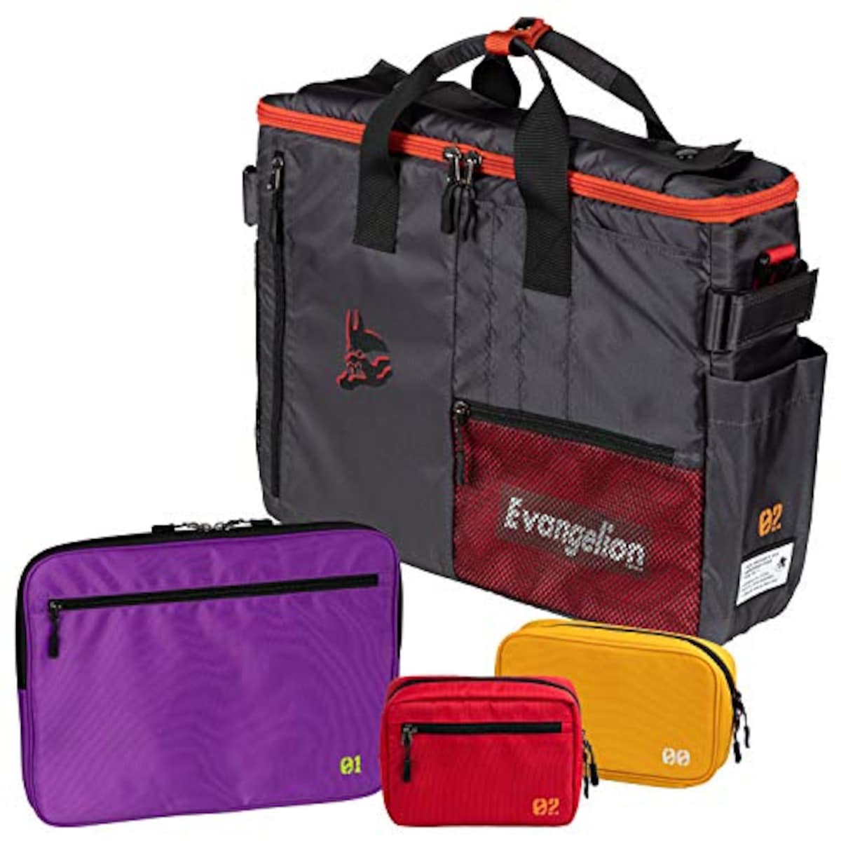 RADIO EVA 3WAYバッグ EVANGELION Gadget Bag 02 レッド リュック/トート/ショルダースタイル インナーケース付属 10.0L AM EVFF-103KT RD