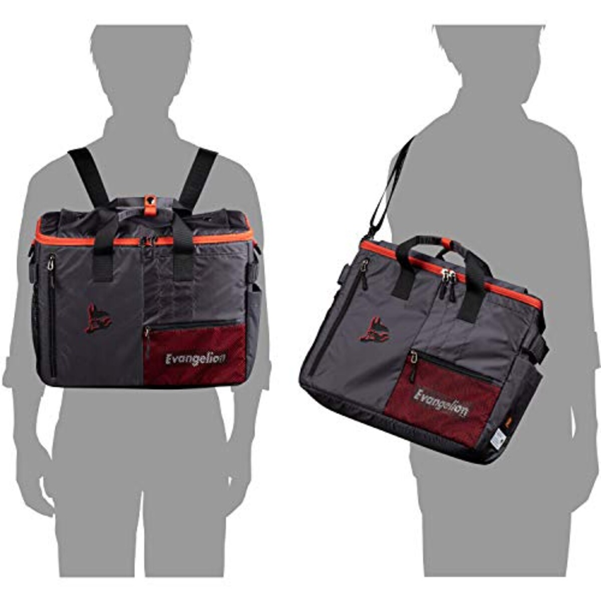  RADIO EVA 3WAYバッグ EVANGELION Gadget Bag 02 レッド リュック/トート/ショルダースタイル インナーケース付属 10.0L AM EVFF-103KT RD画像4 