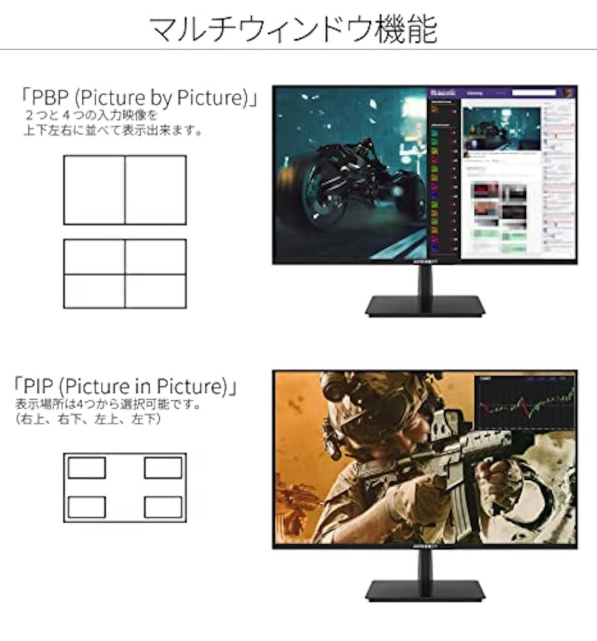  JAPANNEXT 4K HDR対応 27ｲﾝﾁ JN-IPS2706UHDR HDMI DP sRGB100% IPS画像5 