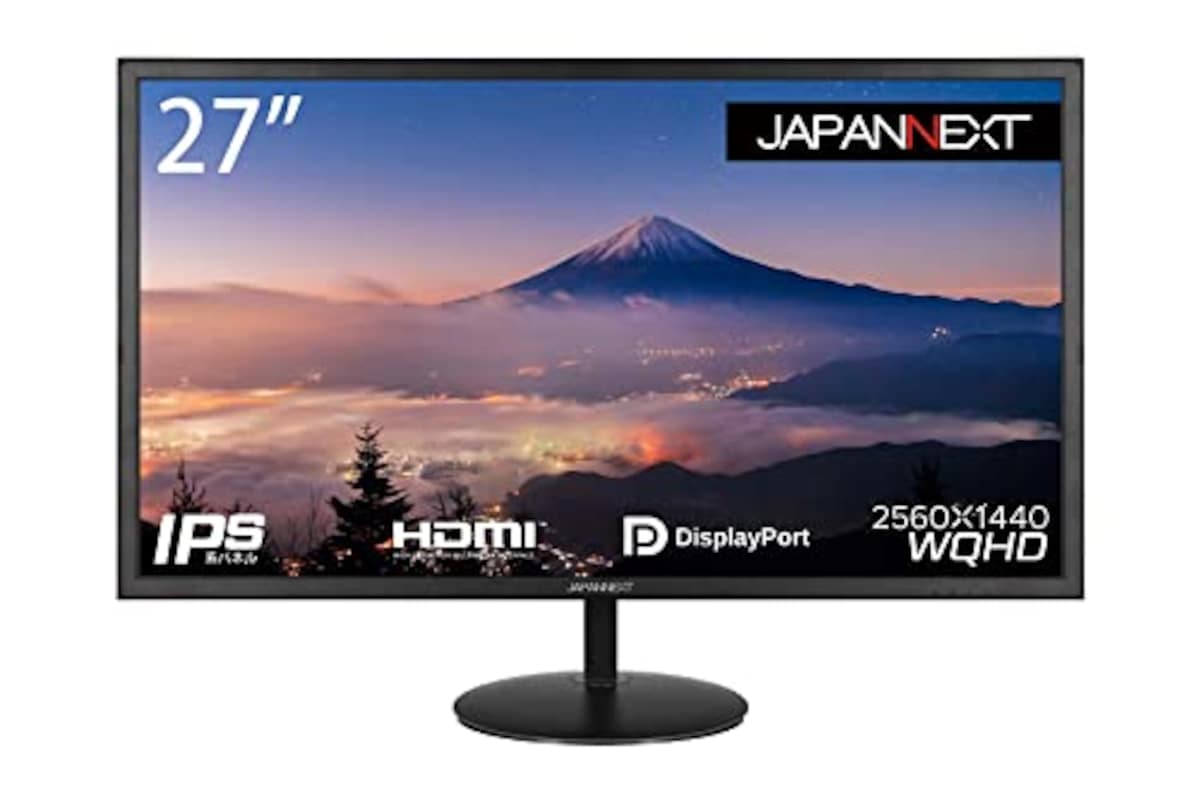 JAPANNEXT 27インチ WQHD(2560 x 1440) 液晶モニター JN-IPS271WQHD HDMI DP