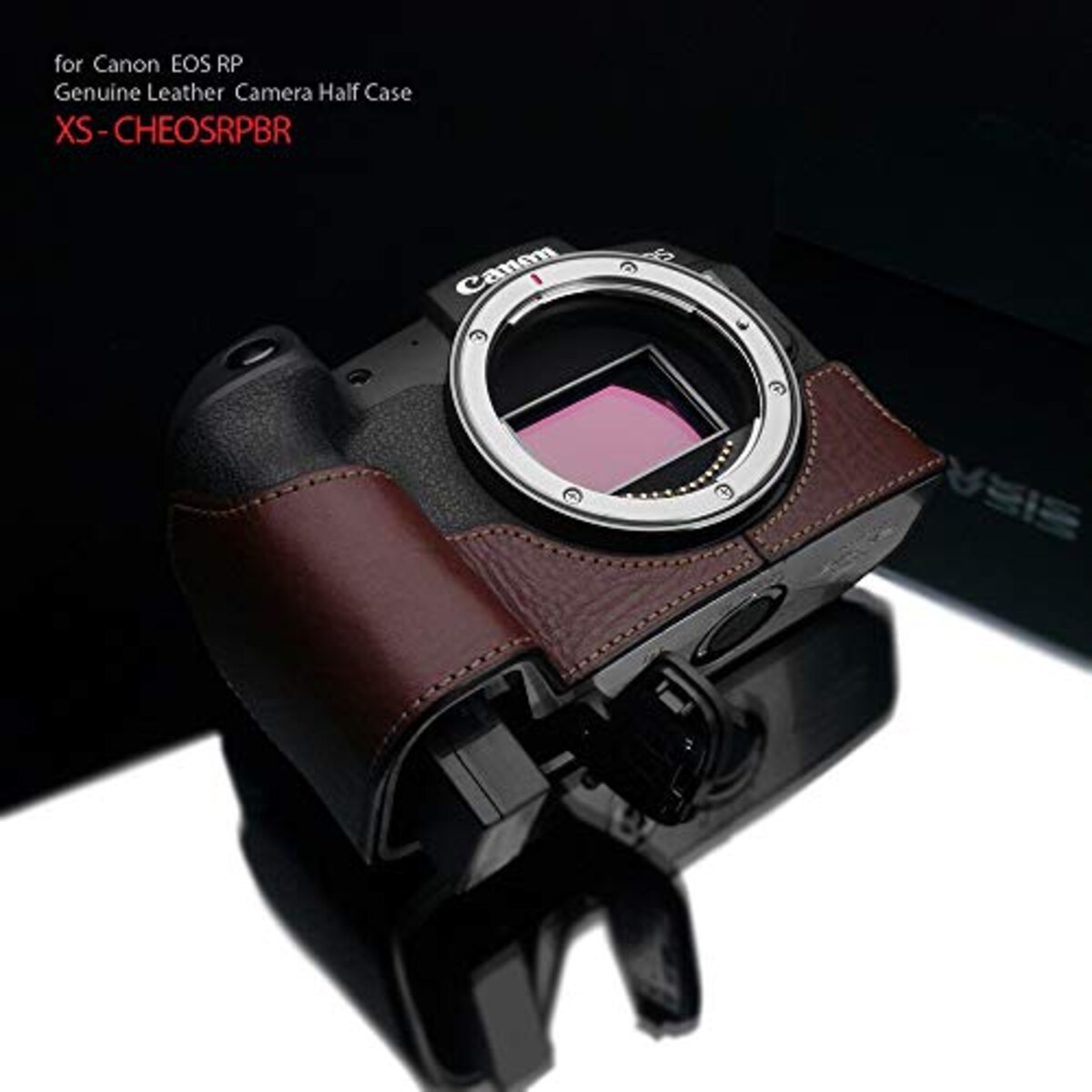  GARIZ Canon EOS RP 用 本革カメラケース XS-CHEOSRPBR ブラウン画像2 