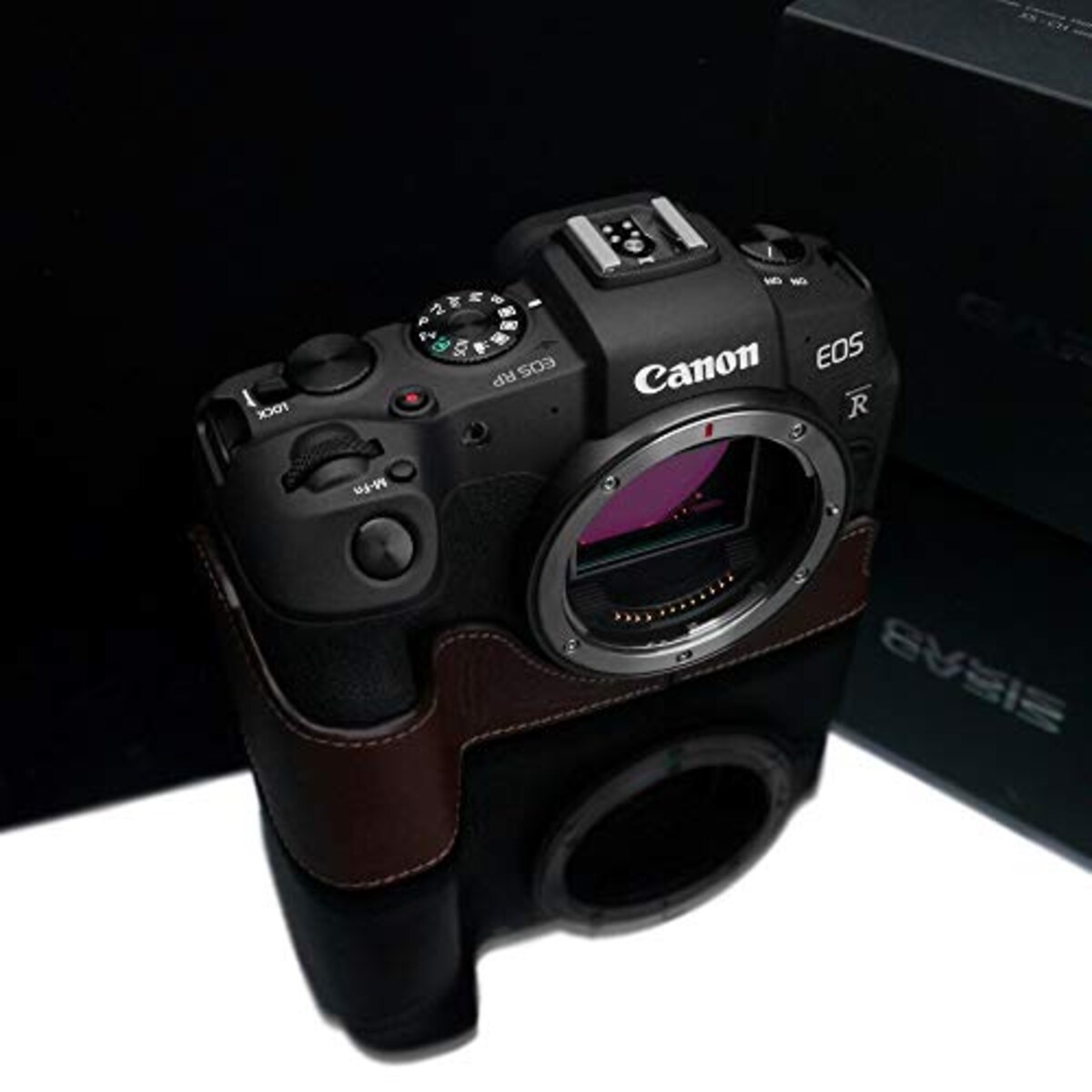  GARIZ Canon EOS RP 用 本革カメラケース XS-CHEOSRPBR ブラウン画像4 