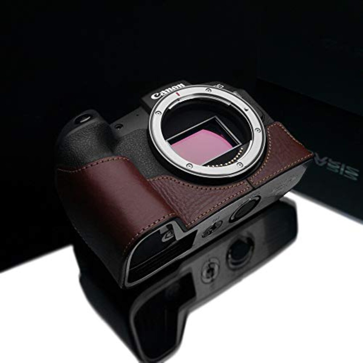  GARIZ Canon EOS RP 用 本革カメラケース XS-CHEOSRPBR ブラウン画像6 
