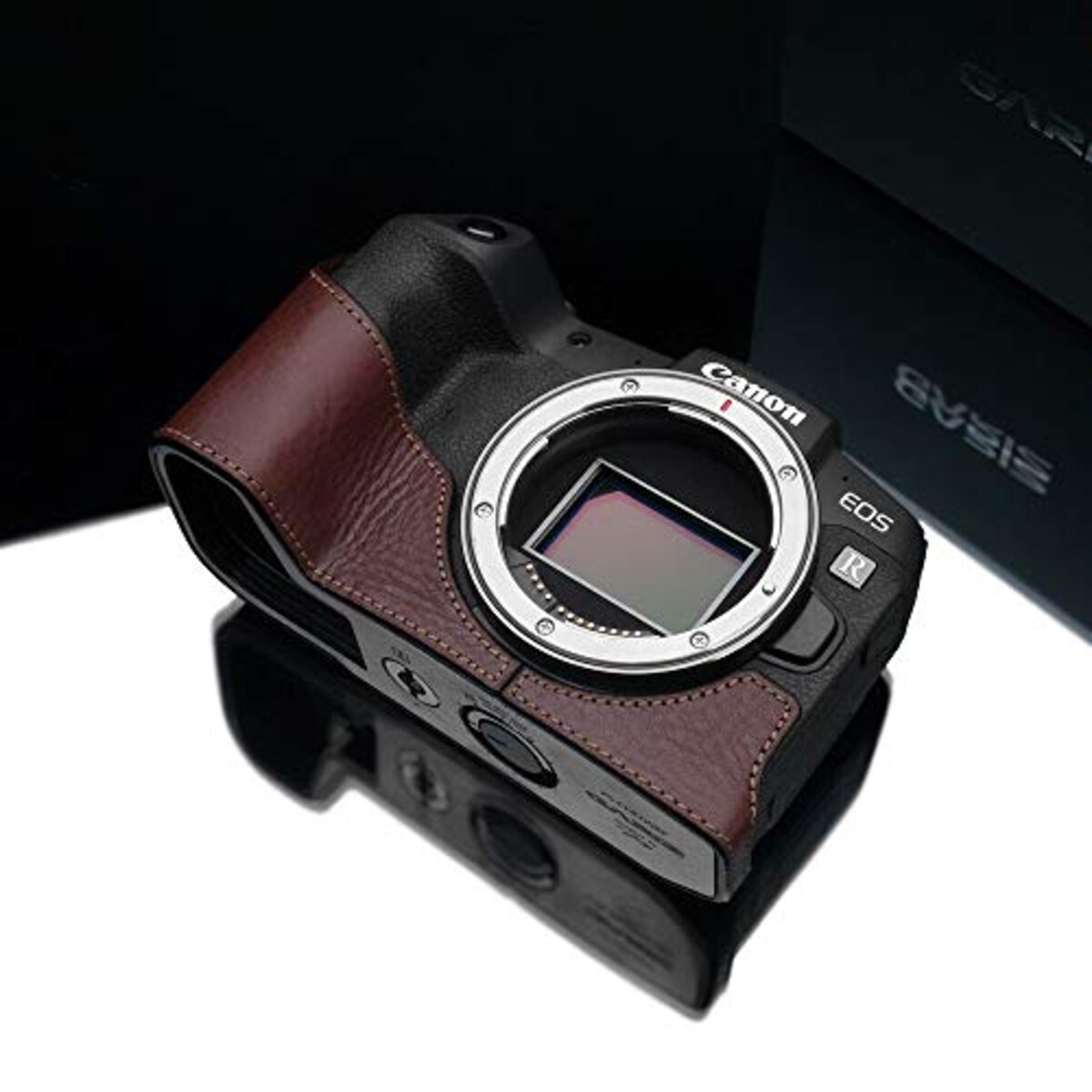  GARIZ Canon EOS RP 用 本革カメラケース XS-CHEOSRPBR ブラウン画像7 