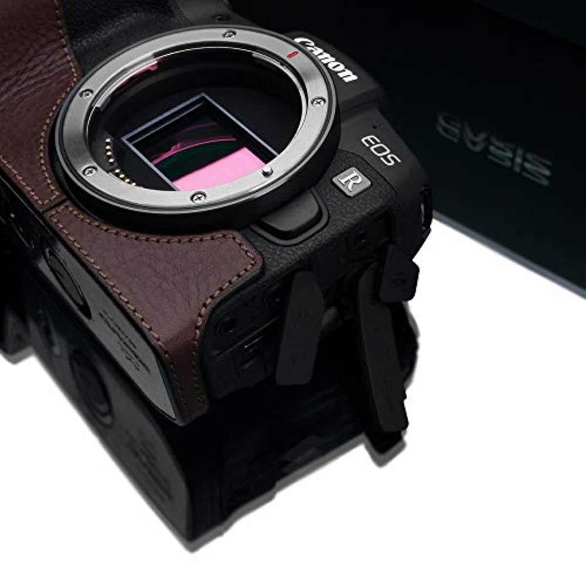  GARIZ Canon EOS RP 用 本革カメラケース XS-CHEOSRPBR ブラウン画像8 