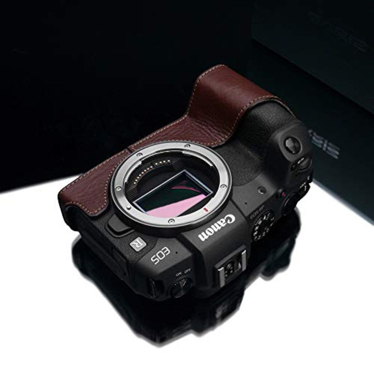 GARIZ Canon EOS RP 用 本革カメラケース XS-CHEOSRPBR ブラウン画像9 