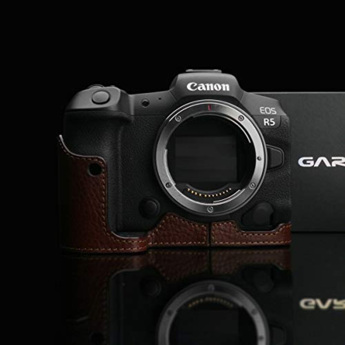  GARIZ Canon EOS R5/R6 兼用 本革カメラケース XS-CHEOSR5BR ブラウン画像3 