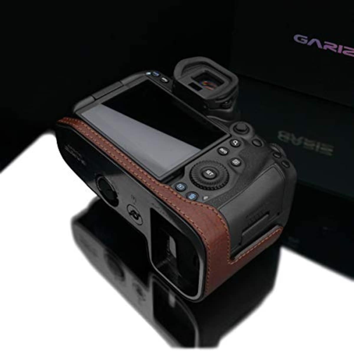  GARIZ Canon EOS R5/R6 兼用 本革カメラケース XS-CHEOSR5BR ブラウン画像12 