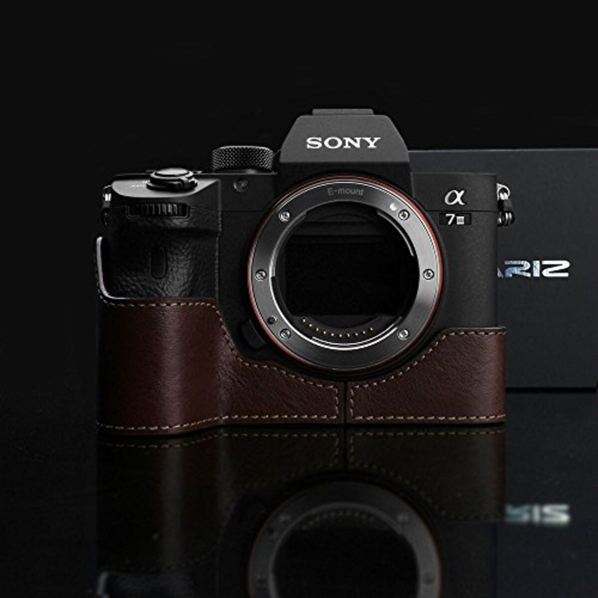  GARIZ SONY α9/α7R III/α7 III 兼用 本革カメラケース XS-CHA7M3BR ブラウン画像3 