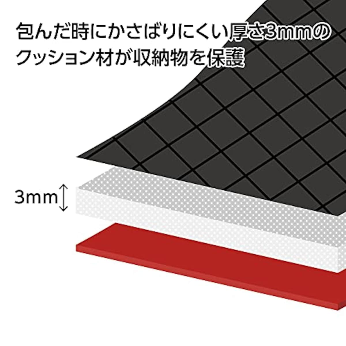  ハクバ HAKUBA カメラ用ラッピングクロス プロテクションラップ46 ブラック 撥水&起毛素材 46×46cm KPW-46BK画像4 