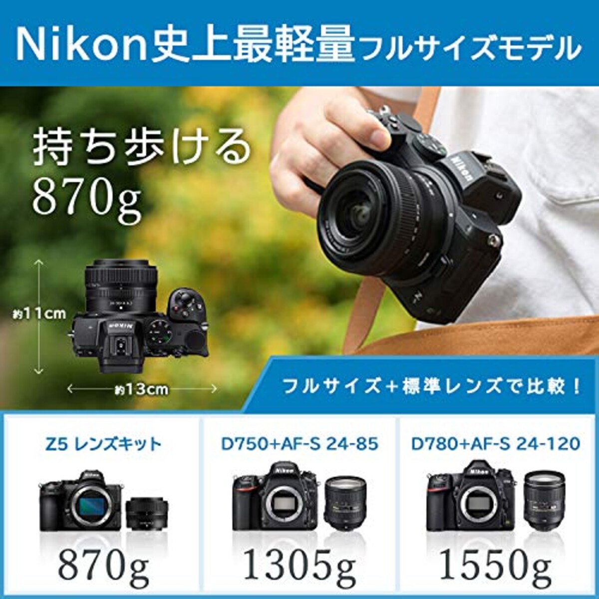  【グリップセット】 Nikon ミラーレス一眼カメラ Z5 レンズキット NIKKOR Z 24-50mm f/4-6.3 付属 Z5LK24-50 ブラック + Nikon エクステンショングリップ Z-GR1 Z用 アルカスイス規格互換 ZGR1 + Nikon 縦位置ブラケット Z-VP1 Z用 ZVP1画像4 