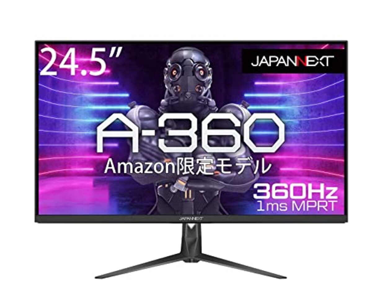 【Amazon.co.jp限定】JAPANNEXT 24.5型IPS フルHDパネル搭載360Hz対応ゲーミングモニター A-360 HDMI DP
